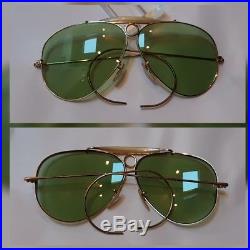 1/10 12 K Gold Filled Bausch and Lomb Ray Ban USA Shooter RB2 6214