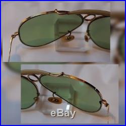 1/10 12 K Gold Filled Bausch and Lomb Ray Ban USA Shooter RB2 6214