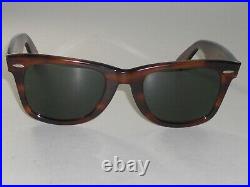 1980's Vintage B&L RAY-BAN US L2052 Acetat Tort G15 UV Wayfarer 5022 Soleil