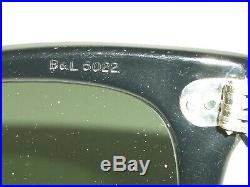 50MM Bausch & Lomb Ray-Ban L2008 G15 Épais Noir Ébène Wayfarer 5022 Soleil