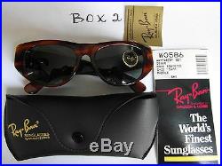54mm Vintage B&L Ray Ban W0586 Épais Mock Tortue G15 UV Dekko Lunettes de Soleil