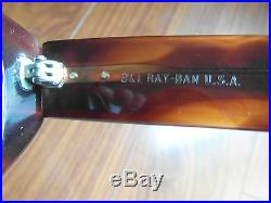 54mm Vintage B&L Ray Ban W0586 Épais Mock Tortue G15 UV Dekko Lunettes de Soleil