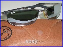 58 18 RAY-BAN Italie RB3190 005/40 Complet Miroir G15 Sleek FLIGHT Drapé Soleil