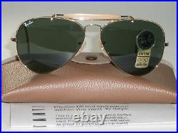 62 14 B&L ray ban G15 UV Gep Wrap-Arounds Outdoorsman II Aviateur Soleil Neuf