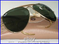 62 14 B&L ray ban G15 UV Gep Wrap-Arounds Outdoorsman II Aviateur Soleil Neuf