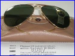 62 14 B&L ray ban G15 UV Gep Wrap-Arounds Outdoorsman II Aviateur Soleil Neuf