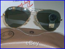 62mm Vintage Bausch & & Lomb Ray-Ban L2846 G15 Plaqué Or