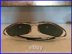 Ancienne Lunettes De Soleil Luxe B&l Ray-ban USA Monture Or Comme Neuf