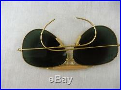 Anciennes lunettes de soleil / Sunglasses, shooter aviator, Ray Ban USA Bausch