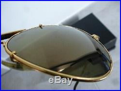 Authentique paire de lunette ray-ban aviator vintage B/L USA plaqué or Diamond