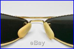 B&L Ray Ban USA 58 14 Gold Aviator Or