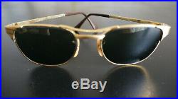 B&L Ray-ban Vintage W0386 Arista 24K Gold 52 19 G15 UV / 1993 / AUTHENTIC+Box