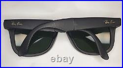 Bausch And Lomb Ray Ban Wayfrer Folding G15 / Luxottica Case Frame France
