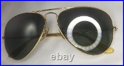 Bausch Lomb Ray Ban Aviator Top Gradient Mirror G15 Vintage Sunglasses 58 mm