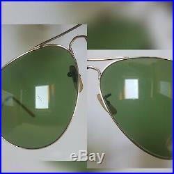Bausch and Lomb Ray Ban USA Aviator 10 K Gold Filled 1950'S 1960'S 6214
