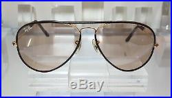 Bausch and Lomb Ray Ban USA Aviator Leather Changeable 4XBL Etching 5814