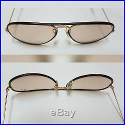 Bausch and Lomb Ray Ban USA Aviator Leather Changeable 4XBL Etching 5814