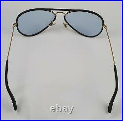 Bausch and Lomb Ray Ban USA Black Leather Changeable Blue 5814 Sunglasses