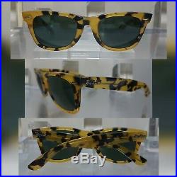 Bausch and Lomb Ray Ban USA Wayfarer Limited Edition Spotted Tortoise G15 5022
