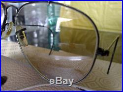 Belles Ray Ban B&L vintage Aviator ODM, 5814 noires, verres photochromiques BL