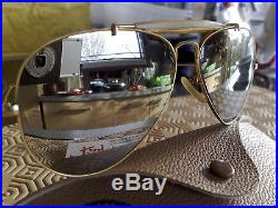 Jolies Ray-Ban B&L Aviator ODM vintage 5814, verres B15 miroir