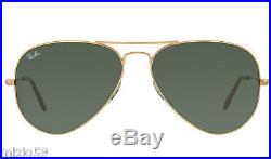 LUNETTES DE SOLEIL RAY BAN AVIATOR 3025 001/58 POLARIZED 55 small taille