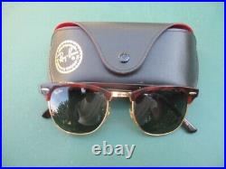 LUNETTES DE SOLEIL Vintage B&L ray ban W1116 Xsas Mock Tortue G15 UV Clubmaster