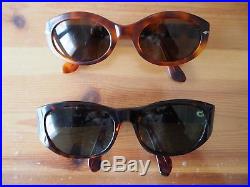 Lot de lunettes de soleil Vintage Bausch & Lomb Ray Ban et Persol + étuis