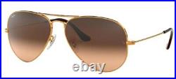 Lunettes de Soleil Ray-Ban AVIATOR RB 3025 Copper/Pink Brown 55/14/135 unisexe