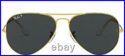 Lunettes de Soleil Ray-Ban AVIATOR RB 3025 Gold/Grey 62/14/140 unisexe