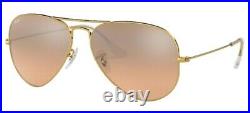 Lunettes de Soleil Ray-Ban AVIATOR RB 3025 Gold/Pink Shaded 55/14/135 unisexe
