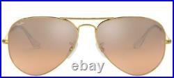 Lunettes de Soleil Ray-Ban AVIATOR RB 3025 Gold/Pink Shaded 55/14/135 unisexe