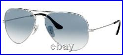 Lunettes de Soleil Ray-Ban AVIATOR RB 3025 Silver/Blue Shaded 58/14/135 unisexe