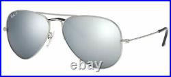 Lunettes de Soleil Ray-Ban AVIATOR RB 3025 Silver/Silver 58/14/135 homme