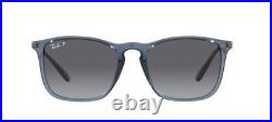 Lunettes de Soleil Ray-Ban CHRIS RB 4187 Clear Blue/Grey Shaded 54/18/145 homme