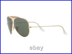 Lunettes de Soleil Ray Ban Limited or Vert RB3138 Shooter Aviator 001