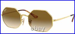 Lunettes de Soleil Ray-Ban OCTAGON RB 1972 Gold/Brown Shaded 54/19/145 unisexe