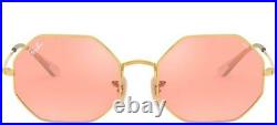 Lunettes de Soleil Ray-Ban OCTAGON RB 1972 Gold/Pink Shaded 54/19/145 unisexe