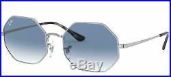 Lunettes de Soleil Ray-Ban OCTAGON RB 1972 SILVER/BLUE SHADED 54/19/145 unisexe