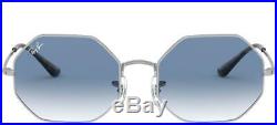 Lunettes de Soleil Ray-Ban OCTAGON RB 1972 SILVER/BLUE SHADED 54/19/145 unisexe