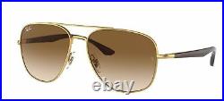 Lunettes de Soleil Ray-Ban RB 3683 Gold/Light Brown Shaded 56/15/135 unisexe