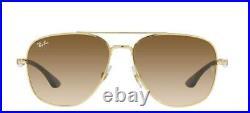 Lunettes de Soleil Ray-Ban RB 3683 Gold/Light Brown Shaded 56/15/135 unisexe