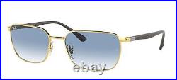 Lunettes de Soleil Ray-Ban RB 3684 Gold/Light Blue Shaded 58/18/140 unisexe