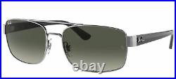 Lunettes de Soleil Ray-Ban RB 3687 Ruthenium/Grey Shaded 61/17/140 homme