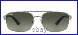 Lunettes de Soleil Ray-Ban RB 3687 Ruthenium/Grey Shaded 61/17/140 homme