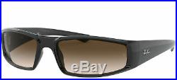 Lunettes de Soleil Ray-Ban RB 4335 BLACK/BROWN SHADED 58/17/130 unisexe
