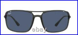 Lunettes de Soleil Ray-Ban RB 4375 Transparent Grey/Dark Blue 60/18/130 unisexe