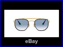 Lunettes de Soleil Ray-Ban RB3648M Marshall or Bleu Degrade 91673F Originales