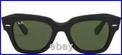 Lunettes de Soleil Ray-Ban STATE STREET RB 2186 Black/Green 49/20/145 unisexe