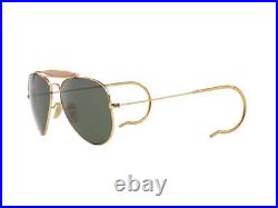 Lunettes de Soleil Ray Ban or Aviateur Aviator RB3030 plein Air Vert g15 L0216